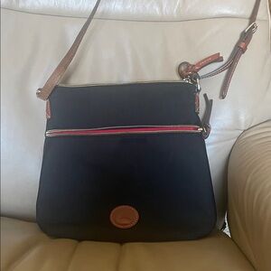 Dooney & Bourke Black and Brown Crossbody Bag